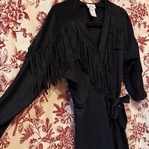 ⚜️ ARIAT Blackhills faux suede wrap dress sz 2